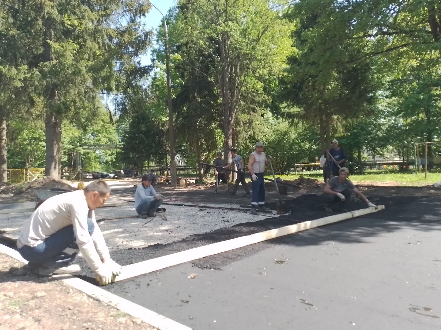 городской округ восход, благоустройство, асфальт, асфальтирование дворов,