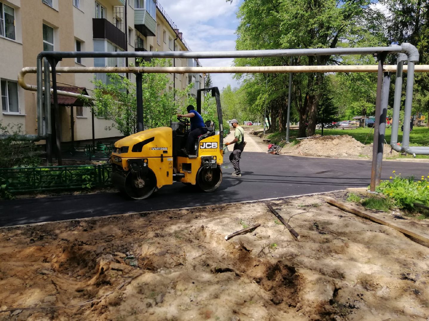городской округ восход, благоустройство, асфальт, асфальтирование дворов,