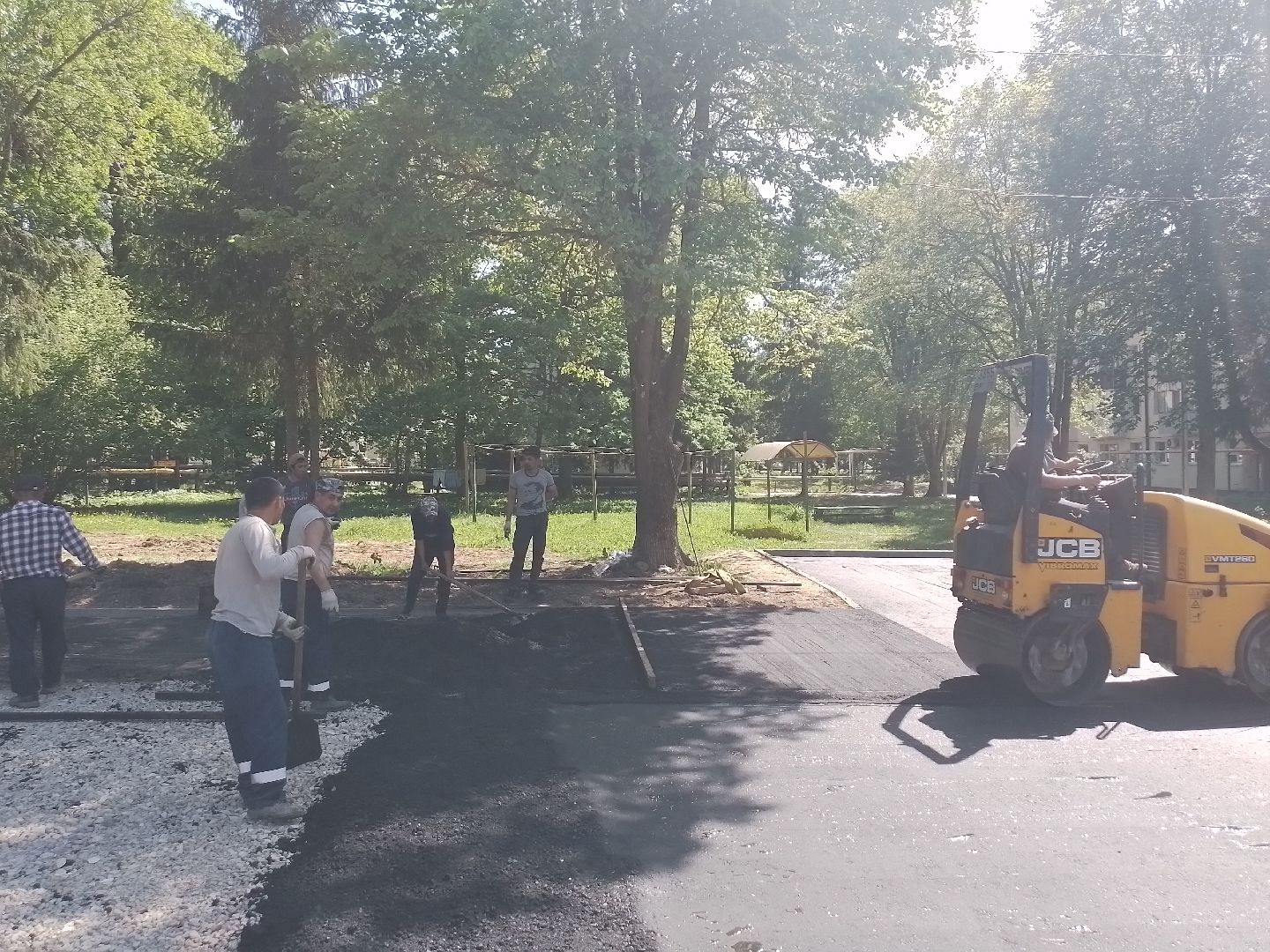 городской округ восход, благоустройство, асфальт, асфальтирование дворов,