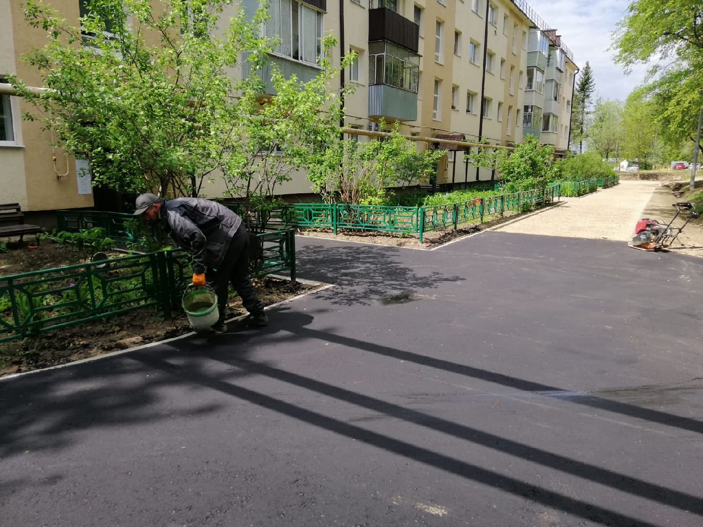 городской округ восход, благоустройство, асфальт, асфальтирование дворов,