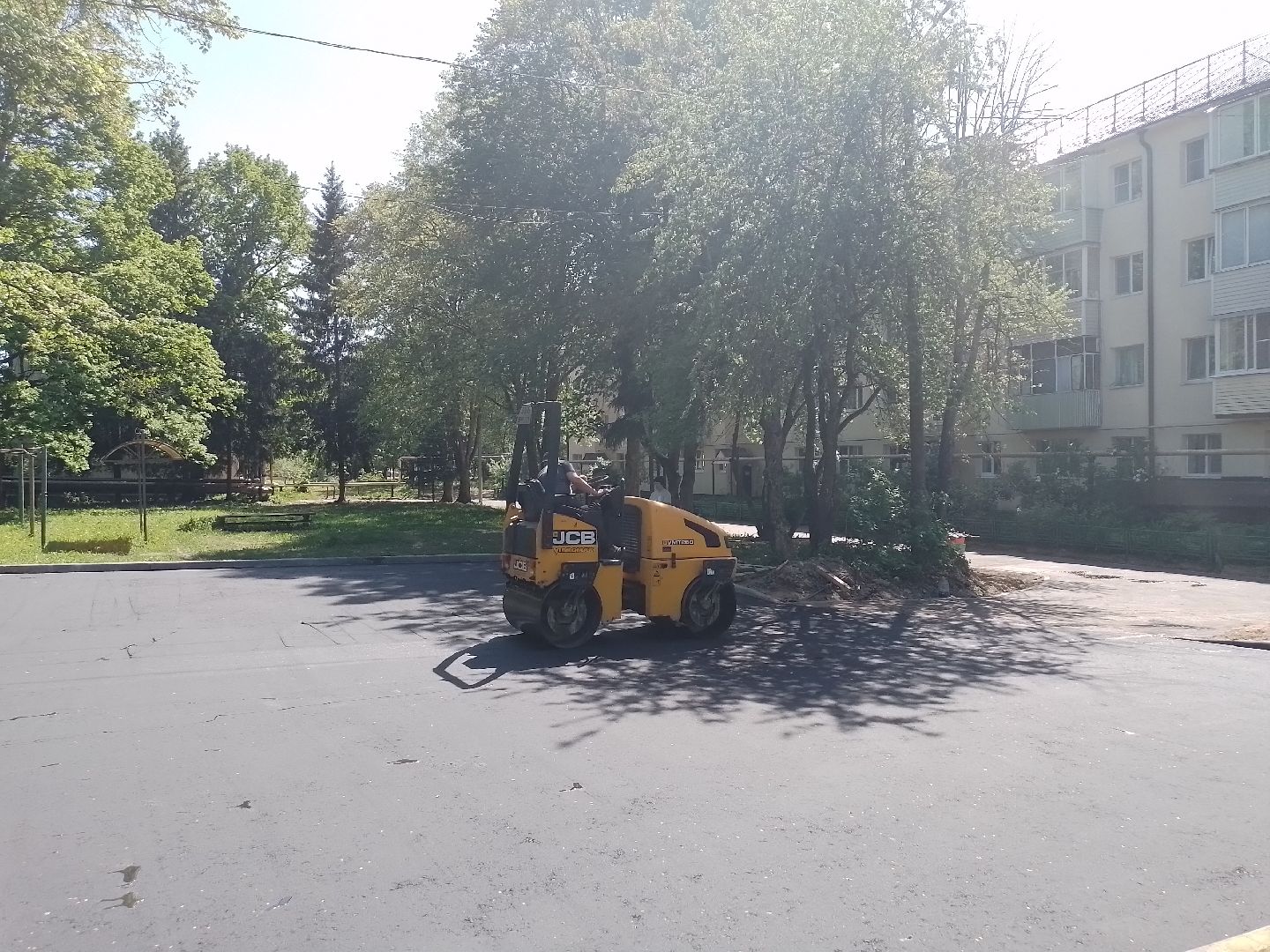 городской округ восход, благоустройство, асфальт, асфальтирование дворов,