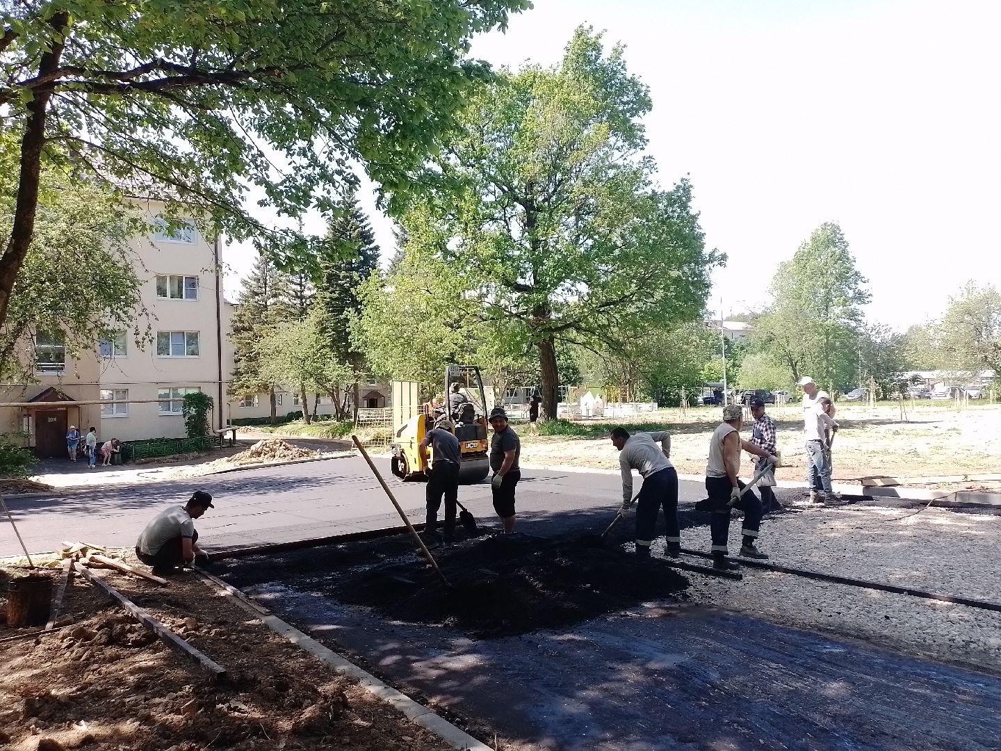 городской округ восход, благоустройство, асфальт, асфальтирование дворов,