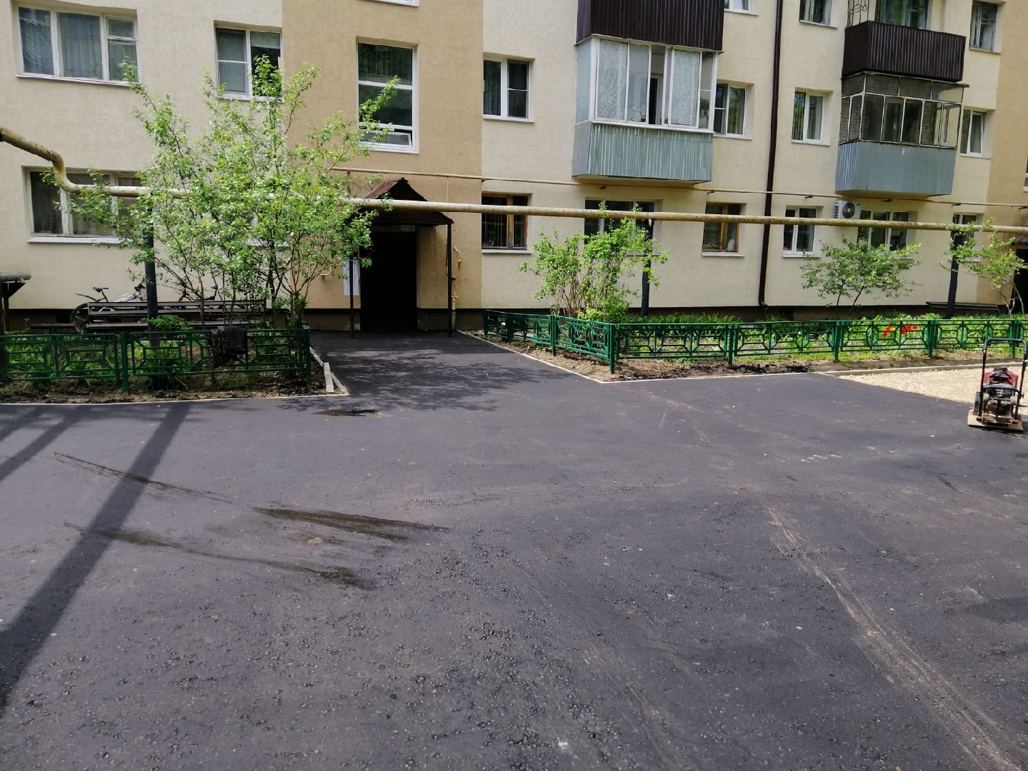 городской округ восход, благоустройство, асфальт, асфальтирование дворов,