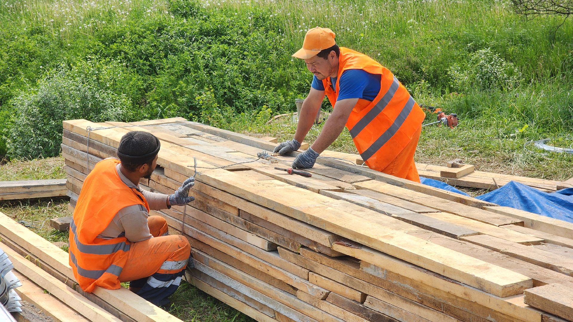 волоколамск, м9 балтия,ремонт водопропуска,