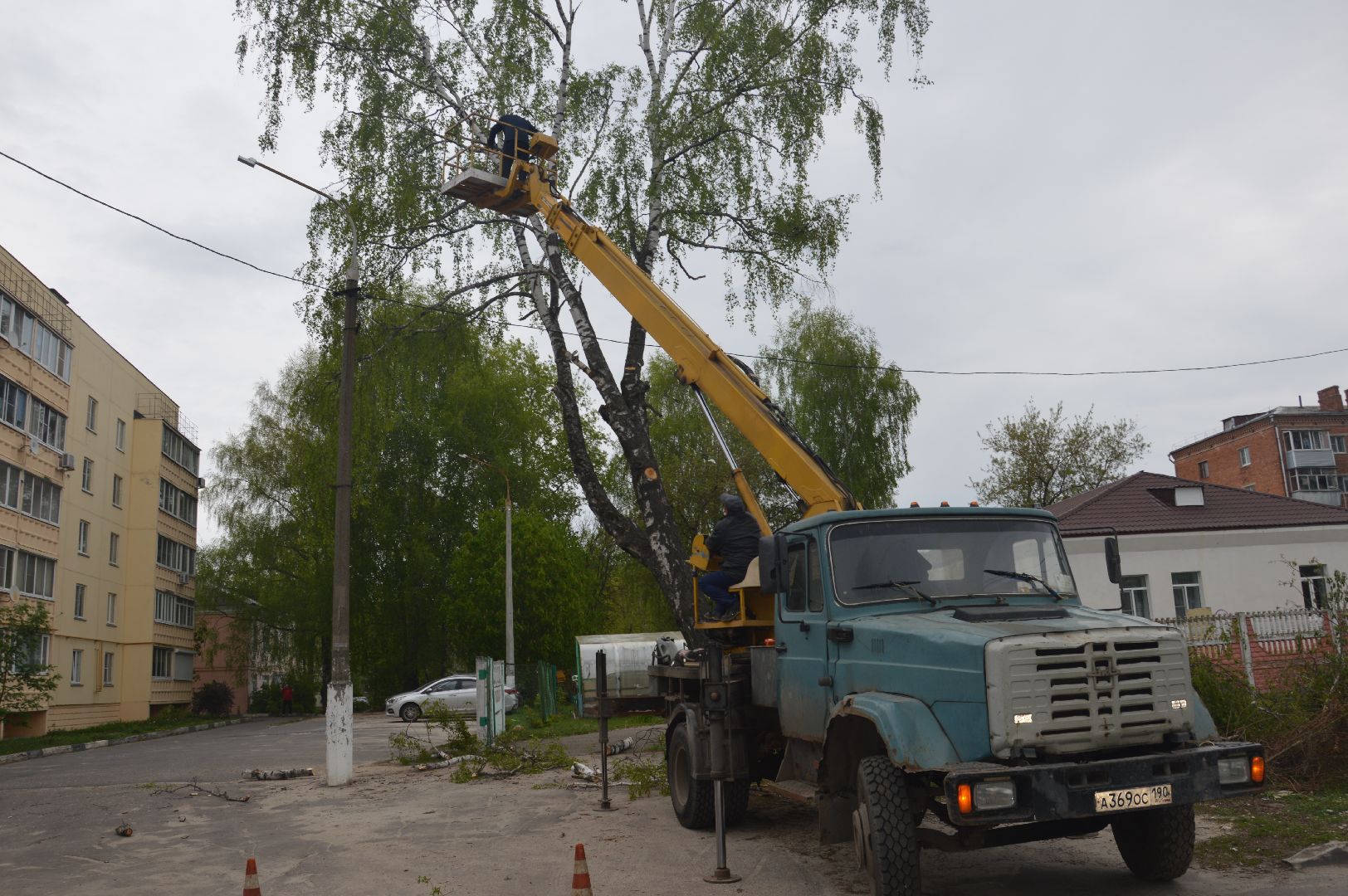 перемены, Шатура, опиловка деревьев, детский сад
