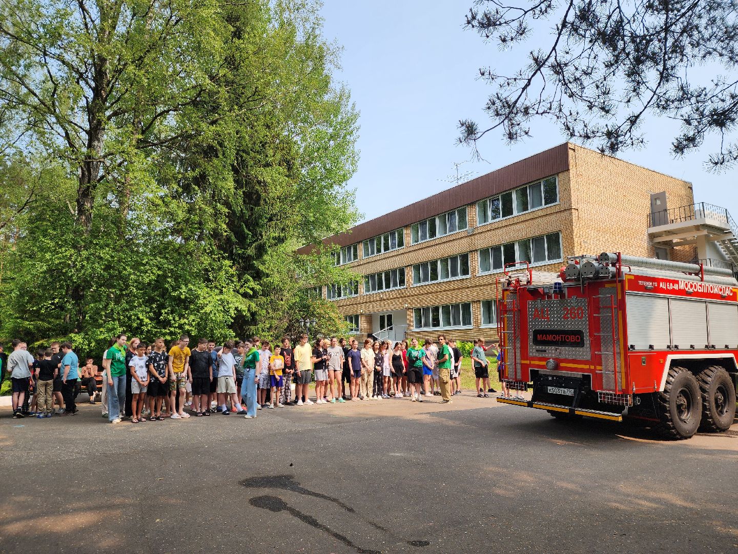ногинск, дети, лагерь, мчс, пожарная безопасность, учения мчс,