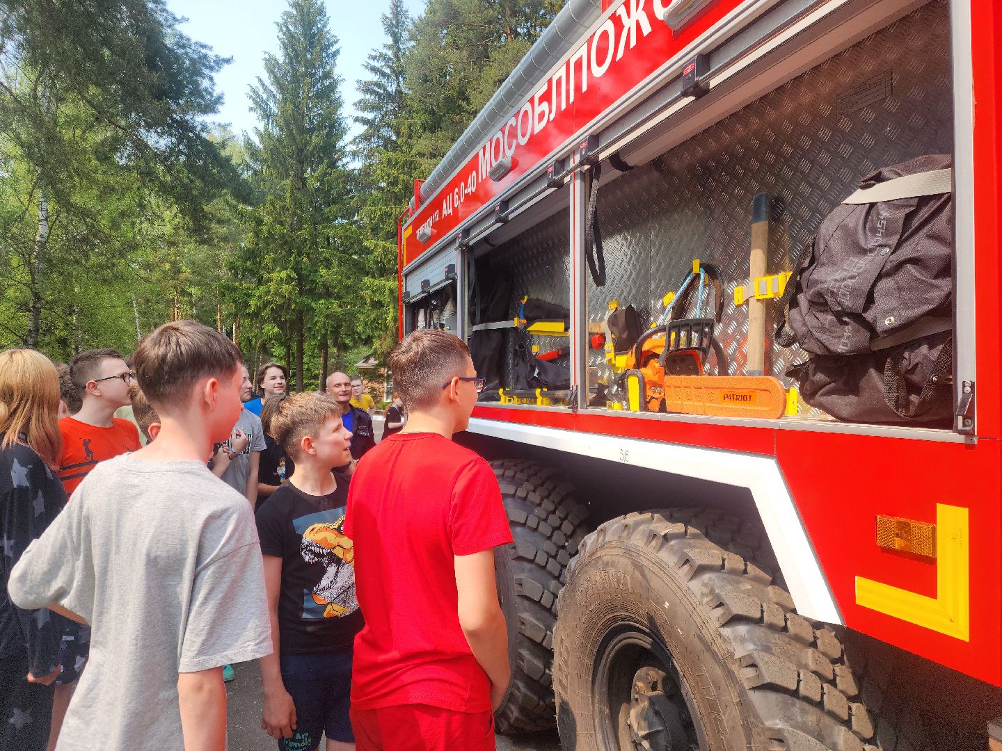 ногинск, дети, лагерь, мчс, пожарная безопасность, учения мчс,