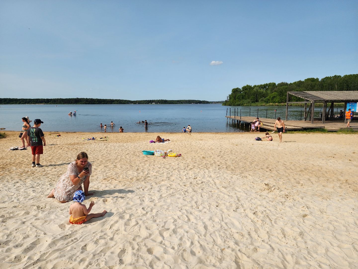 солнечногорск, пляж, лето, сенеж, жители ,