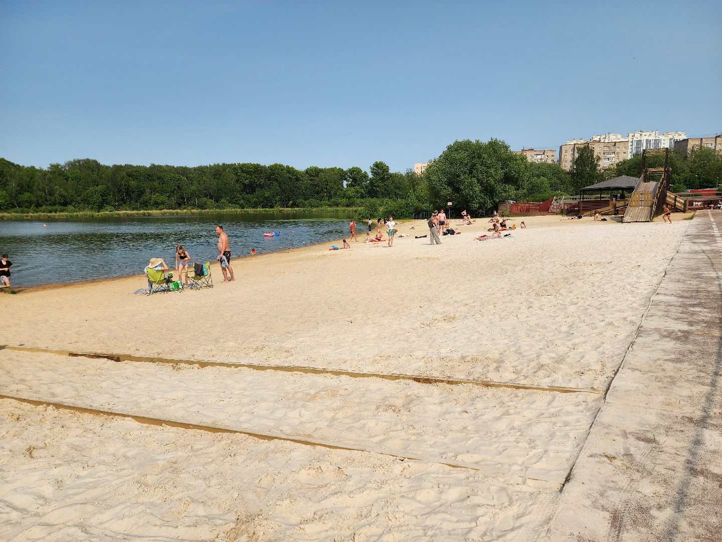 солнечногорск, пляж, лето, сенеж, жители ,