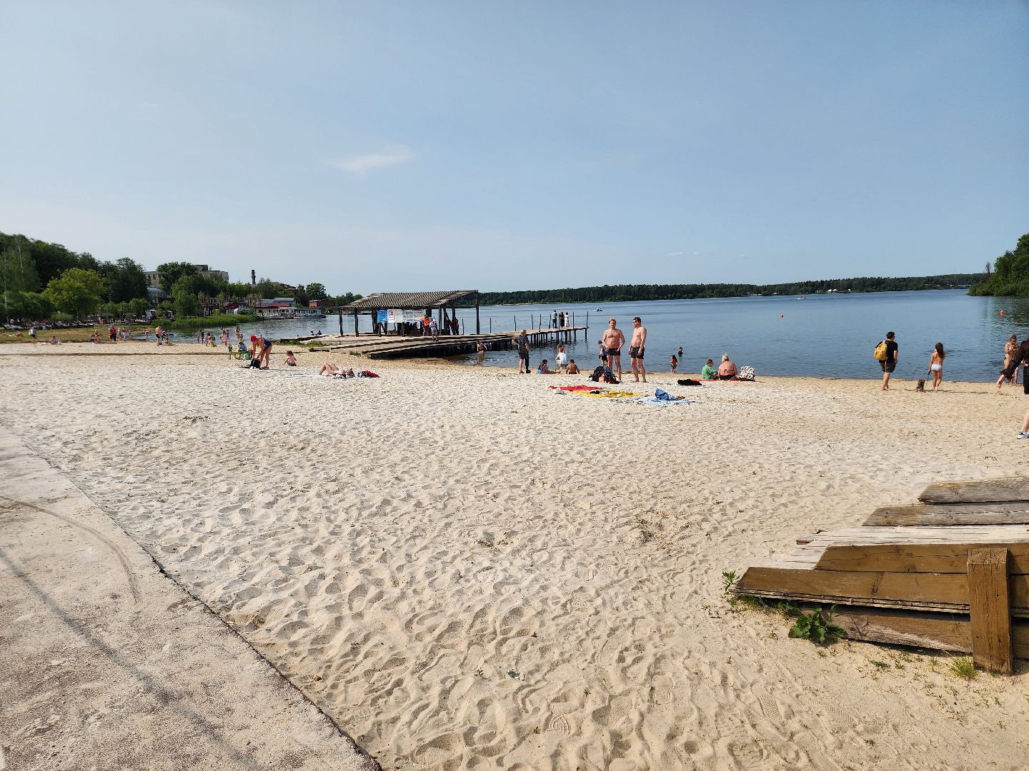 солнечногорск, пляж, лето, сенеж, жители ,