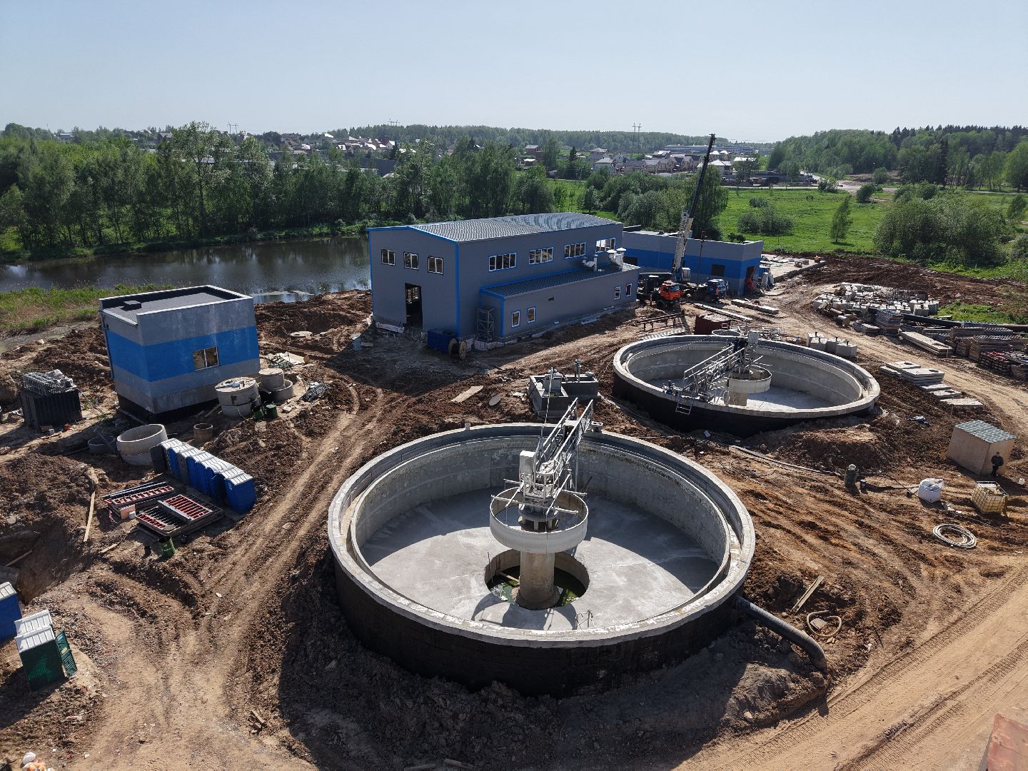 видео с коптера, экология подмосковья, очистные в солнечногорске,