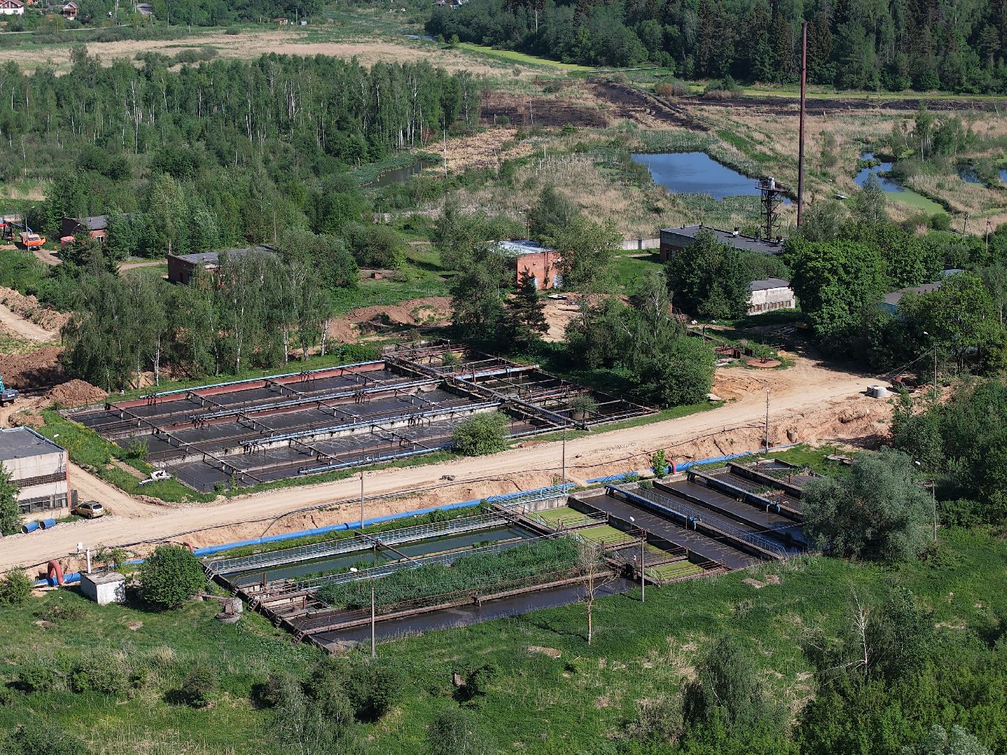 видео с коптера, экология подмосковья, очистные в солнечногорске,