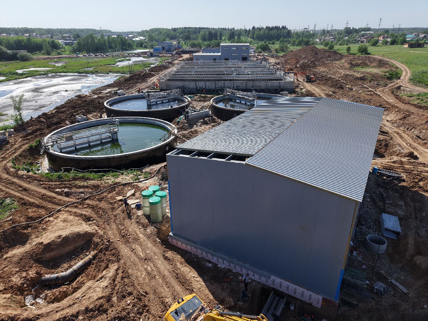 видео с коптера, экология подмосковья, очистные в солнечногорске,