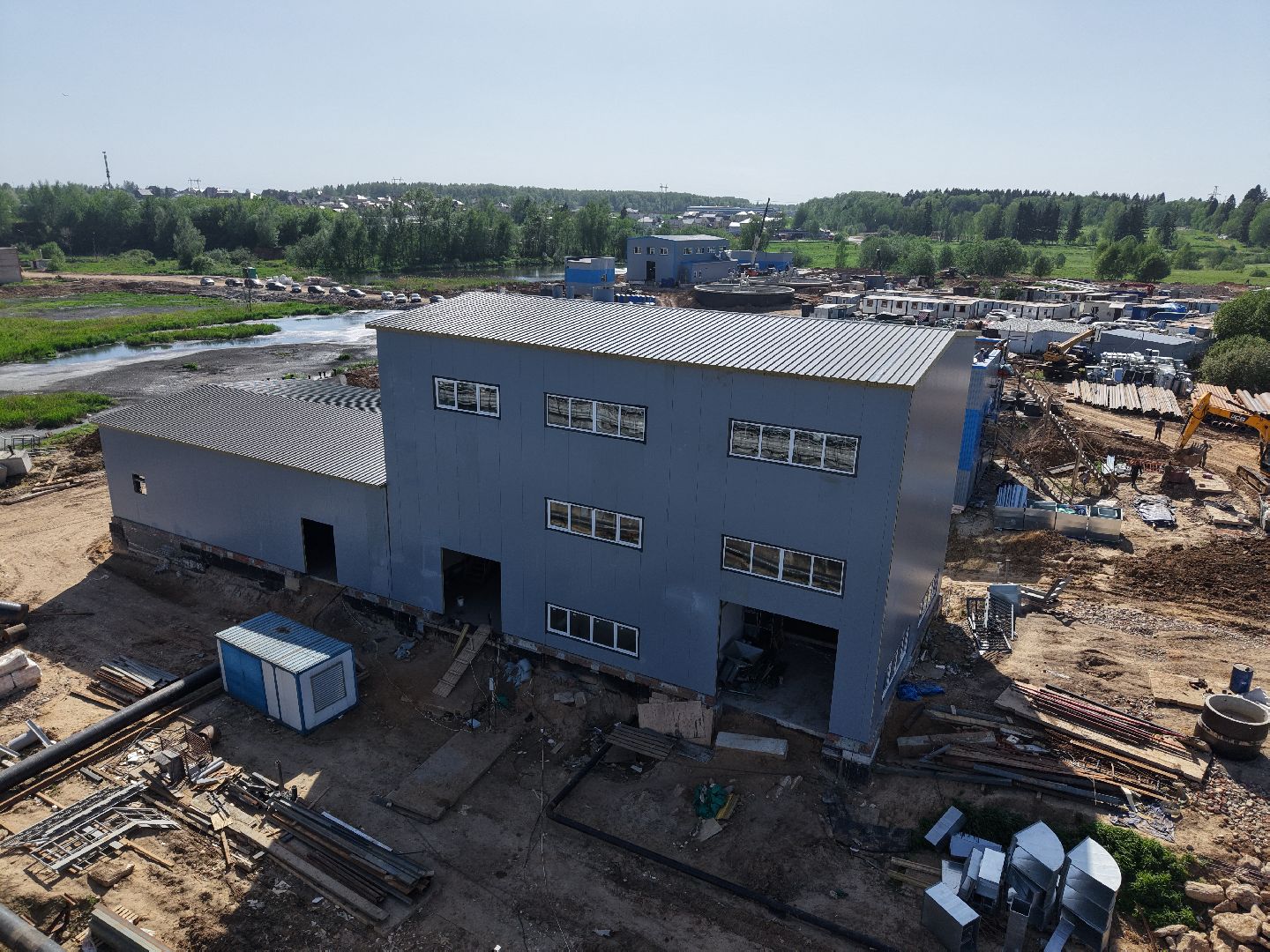 видео с коптера, экология подмосковья, очистные в солнечногорске,