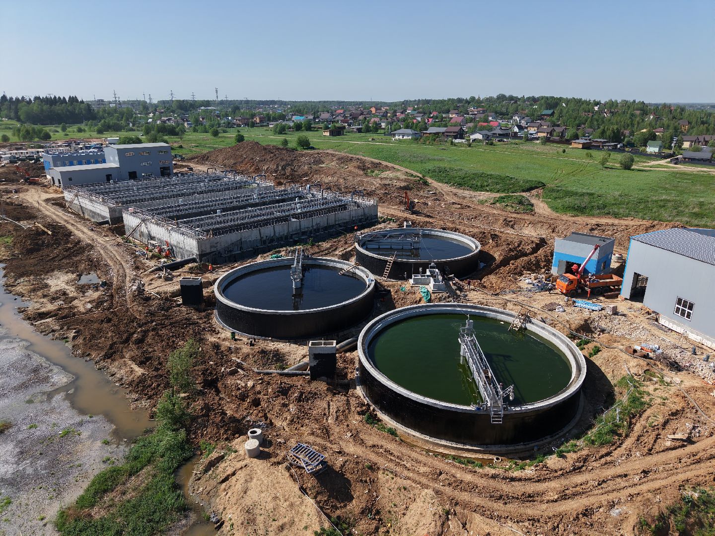 видео с коптера, экология подмосковья, очистные в солнечногорске,