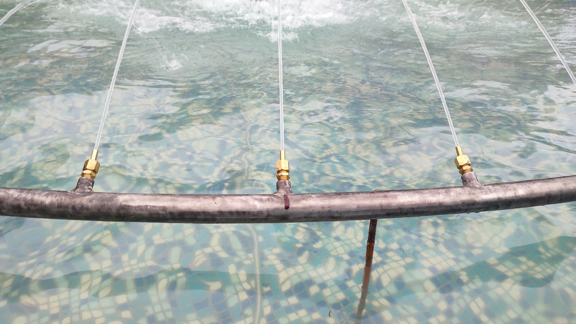 Кашира, парк, фонтан, теплый сезон