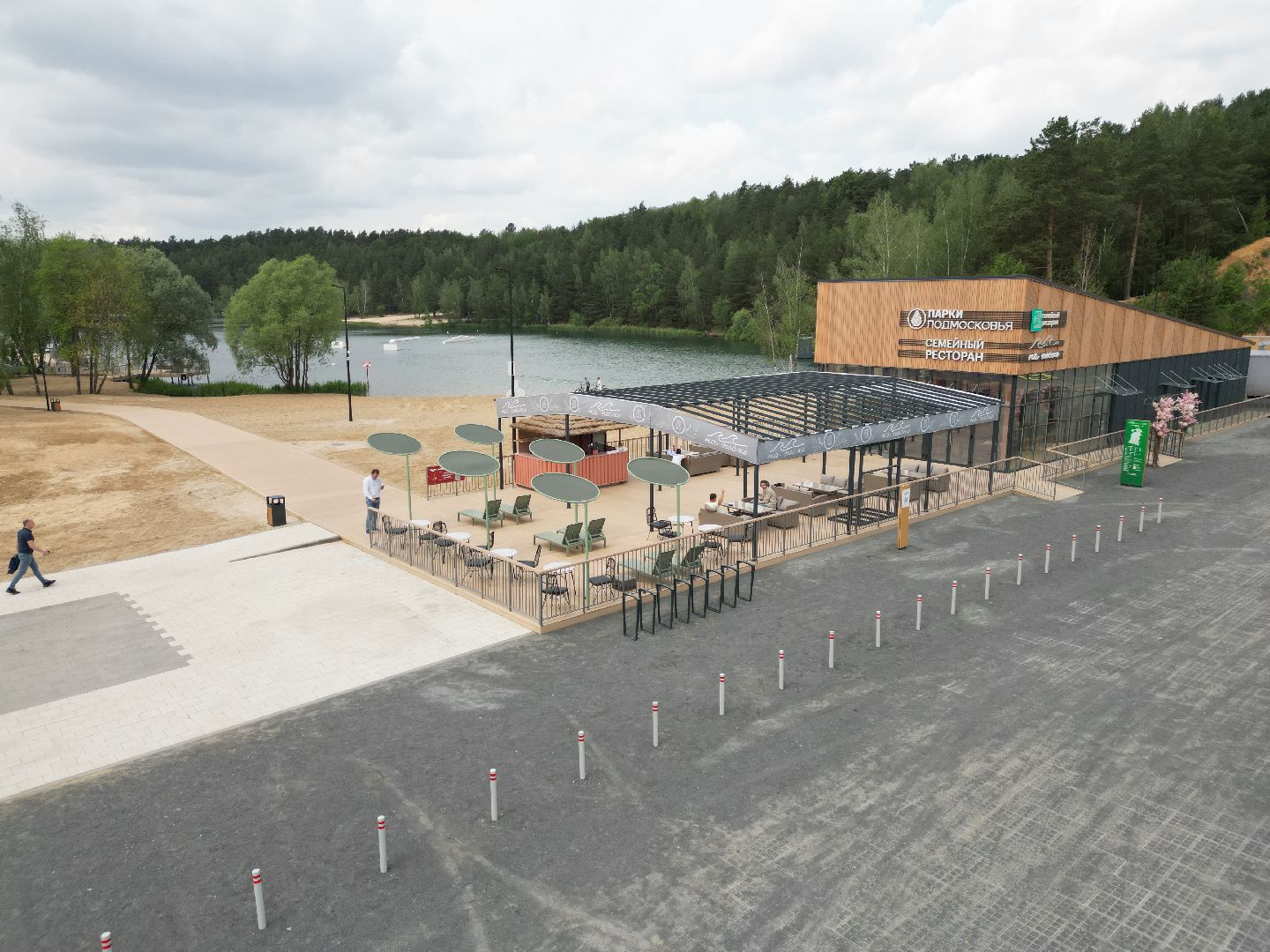 видео с коптера, лесопарк волкуша, отдых в подмосковье,