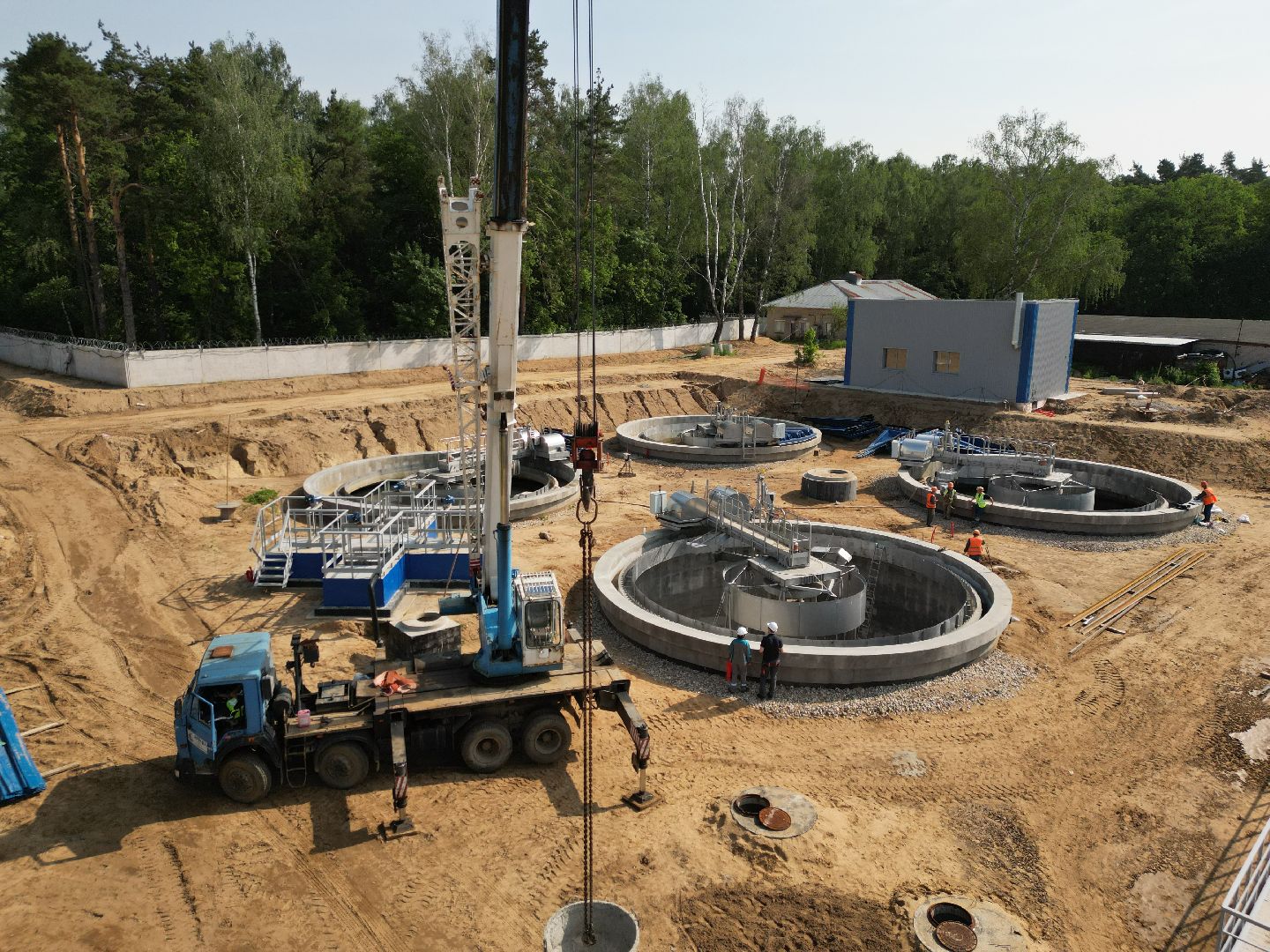 видео с коптера, экология подмосковья, очистные в лыткарине,