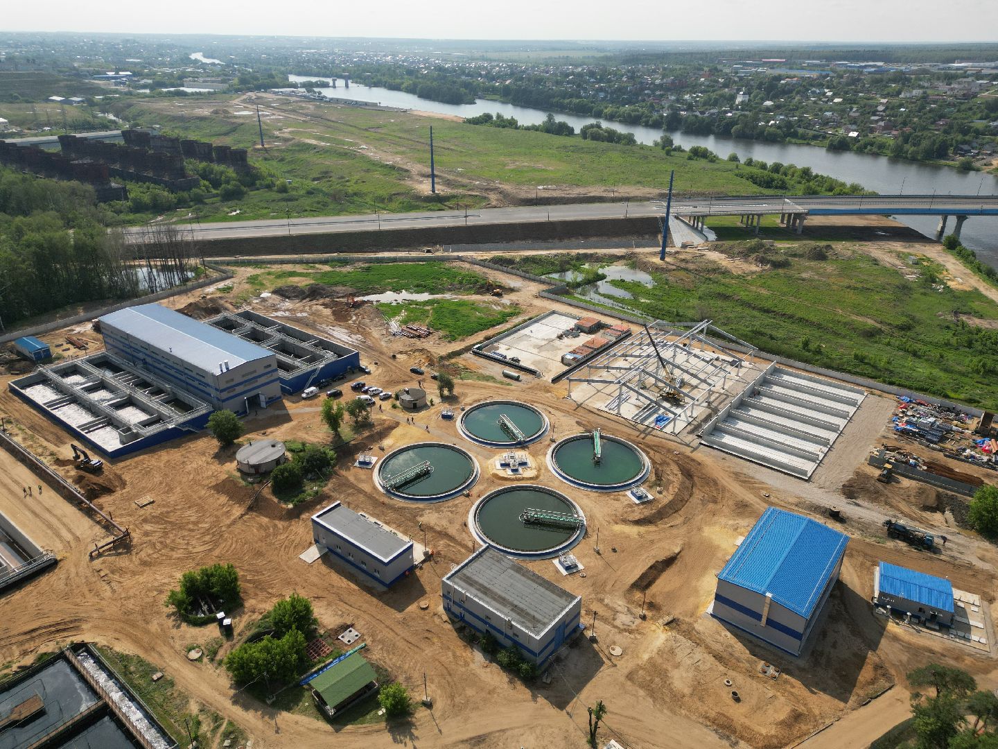 видео с коптера, экология подмосковья, очистные в лыткарине,