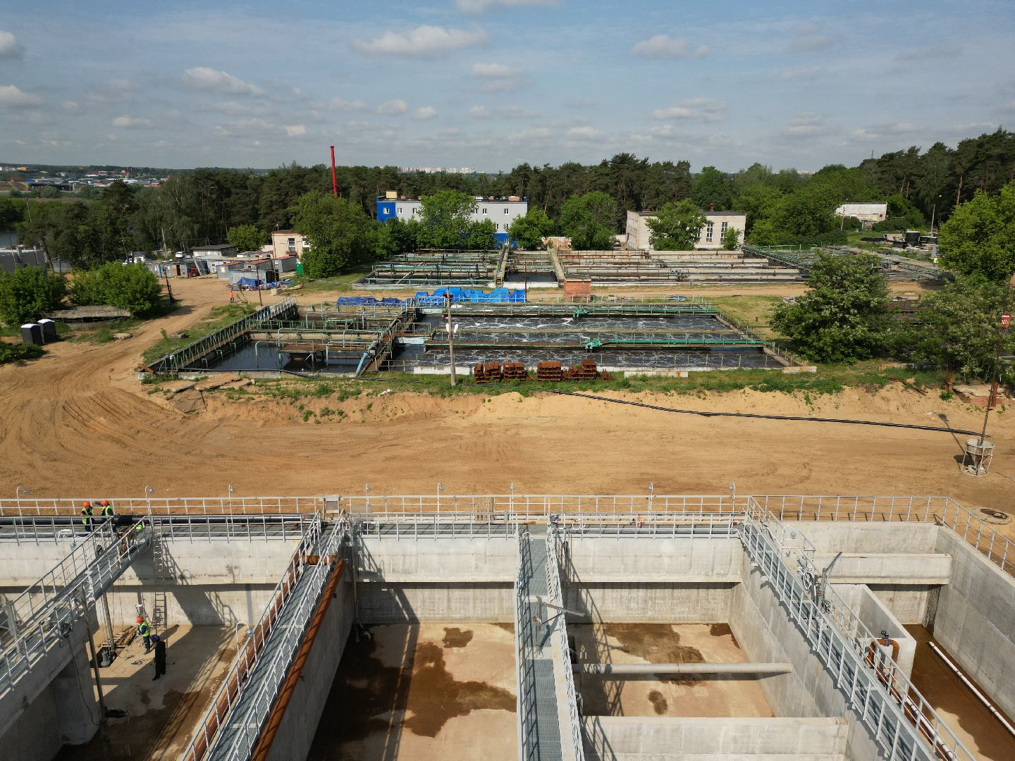 видео с коптера, экология подмосковья, очистные в лыткарине,