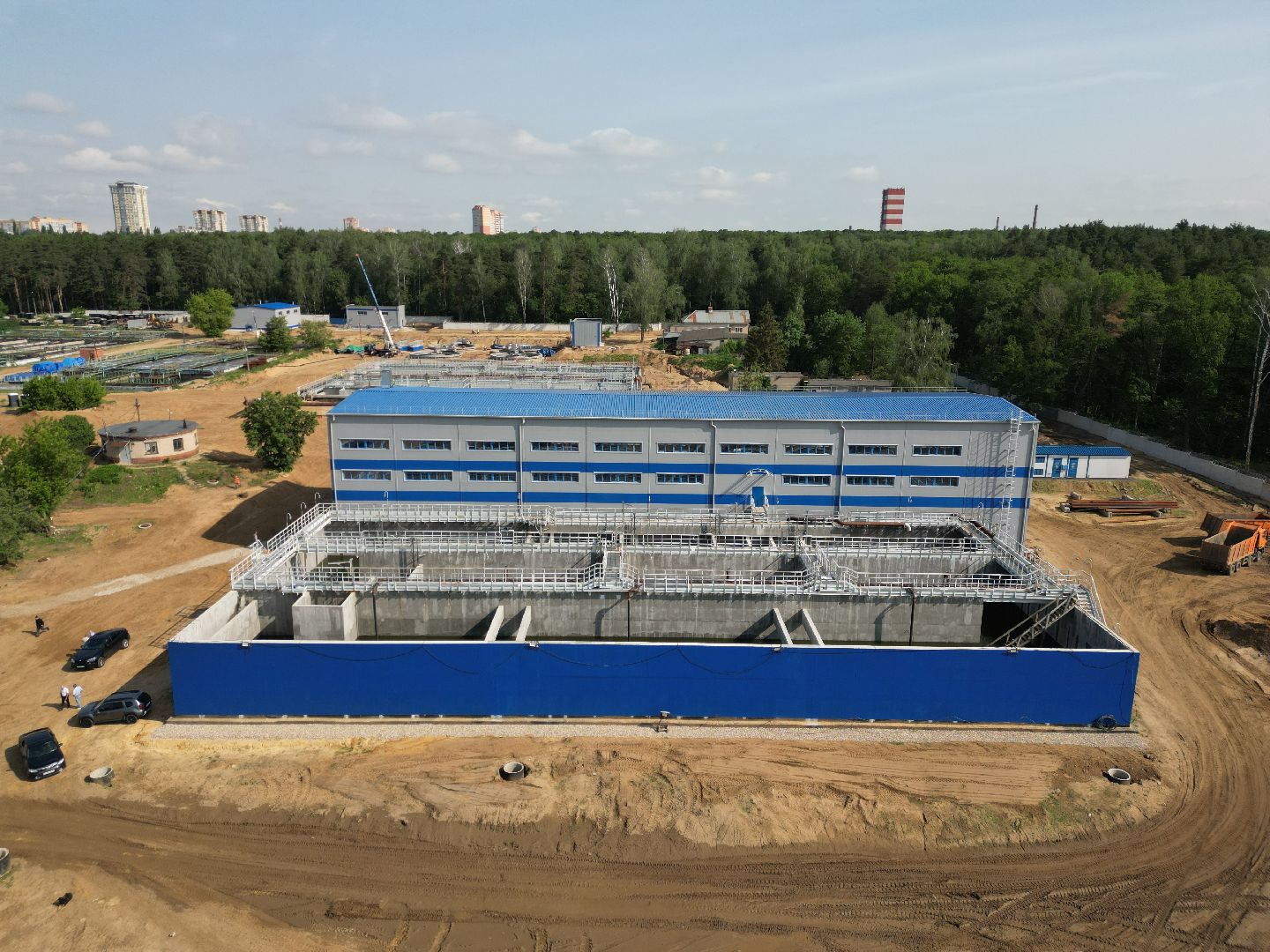 видео с коптера, экология подмосковья, очистные в лыткарине,