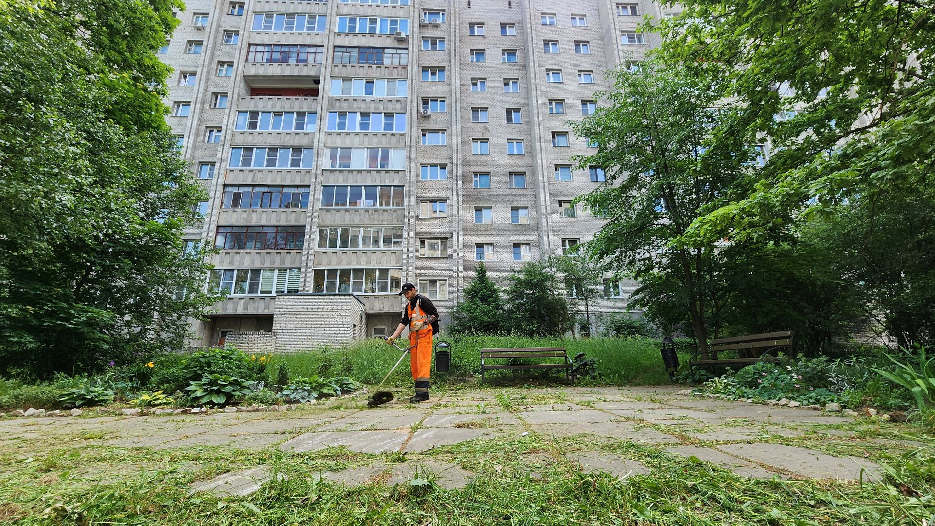 благоустройство, покос травы, протвино,