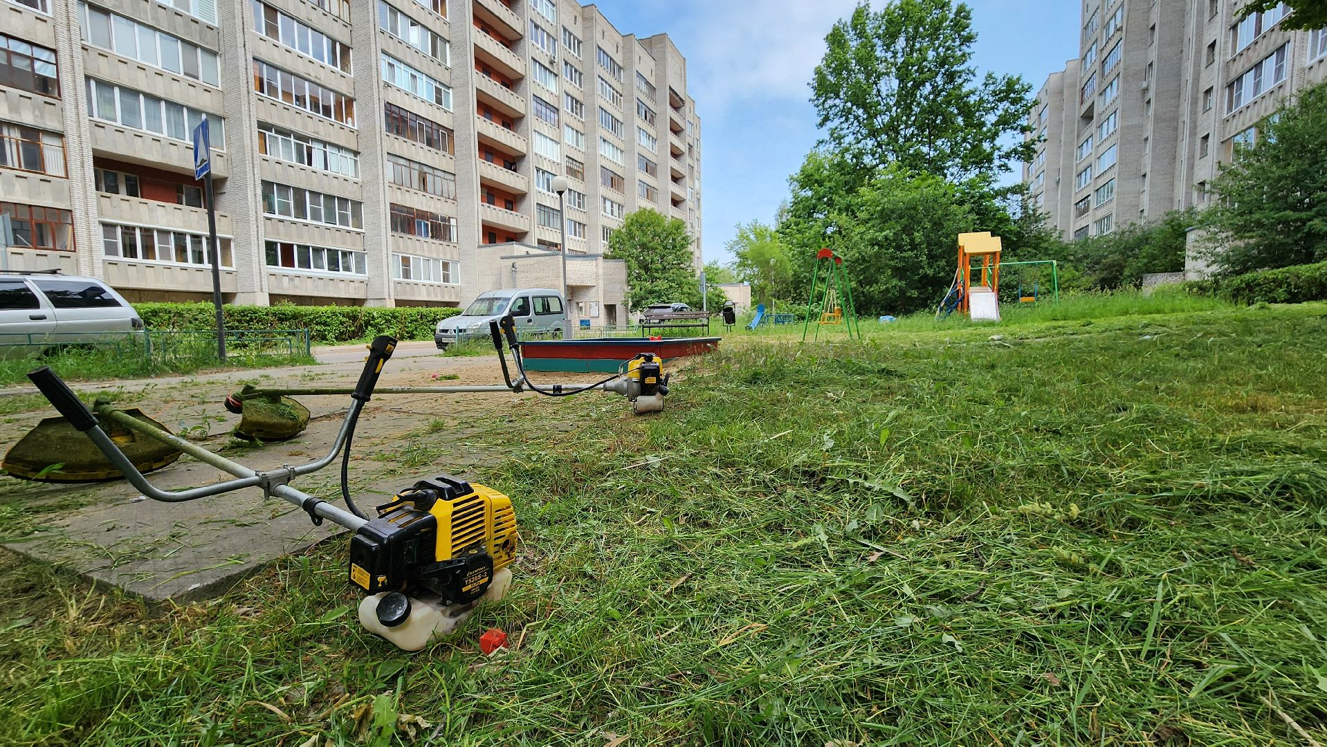 благоустройство, покос травы, протвино,