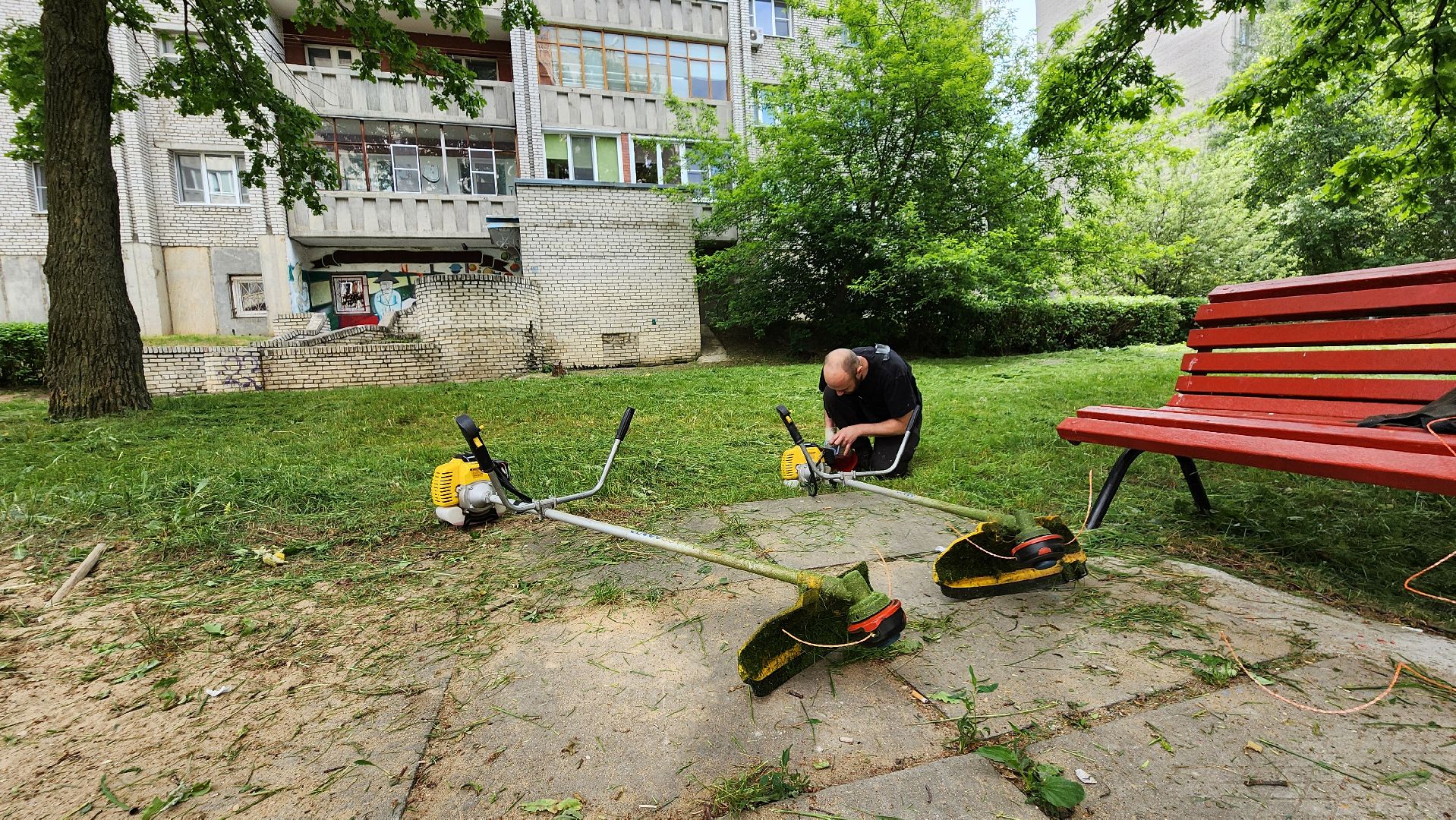 благоустройство, покос травы, протвино,