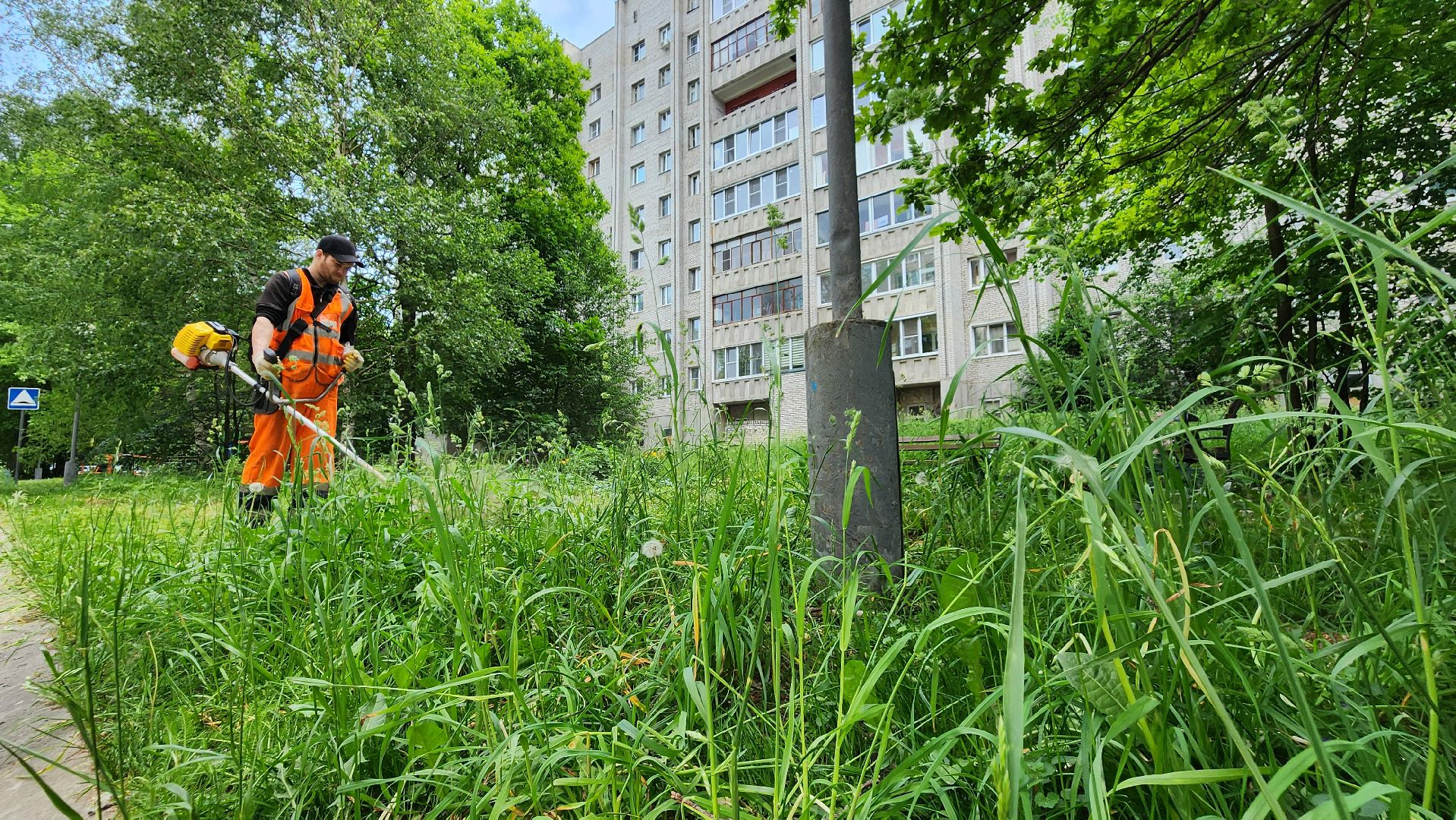 благоустройство, покос травы, протвино,