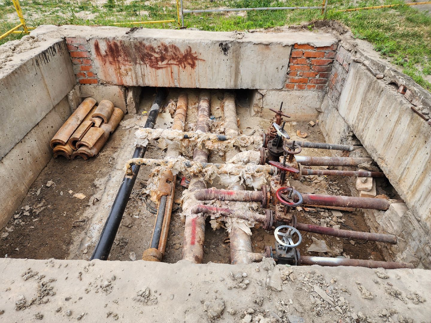 шатурская грэс, ремонт труб отопления, шатура,горячее водоснабжение,