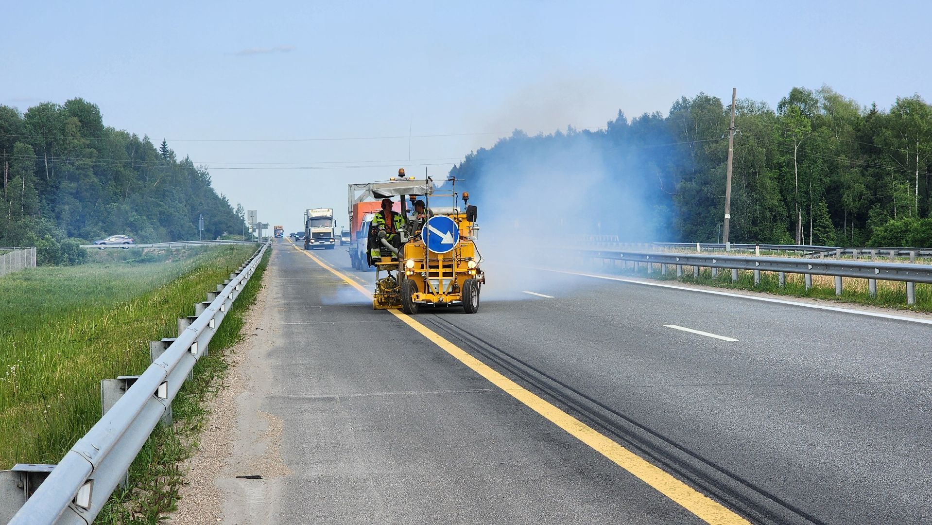 волоколамск, м9 балтия, новая разметка,
