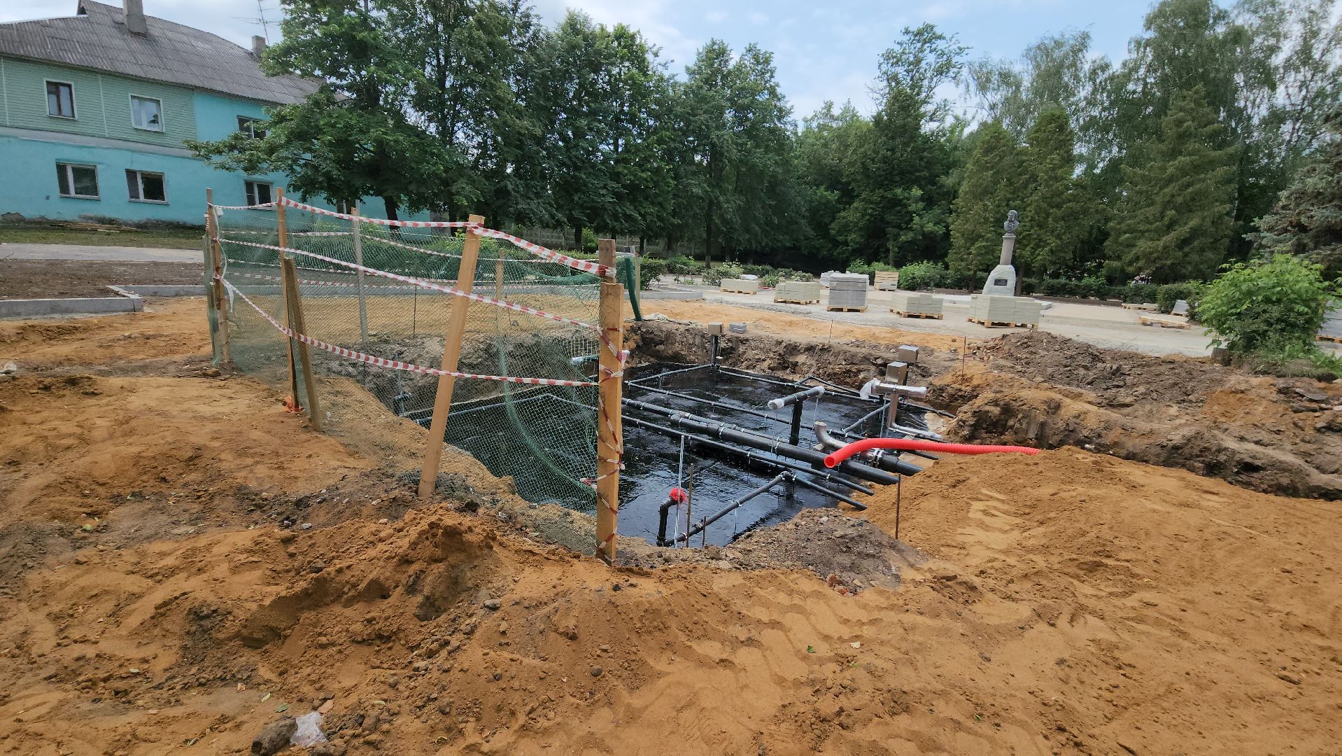 кашира, благоустройство, сквер пушкина, фонтан, комфортная городская среда, историческая часть города,