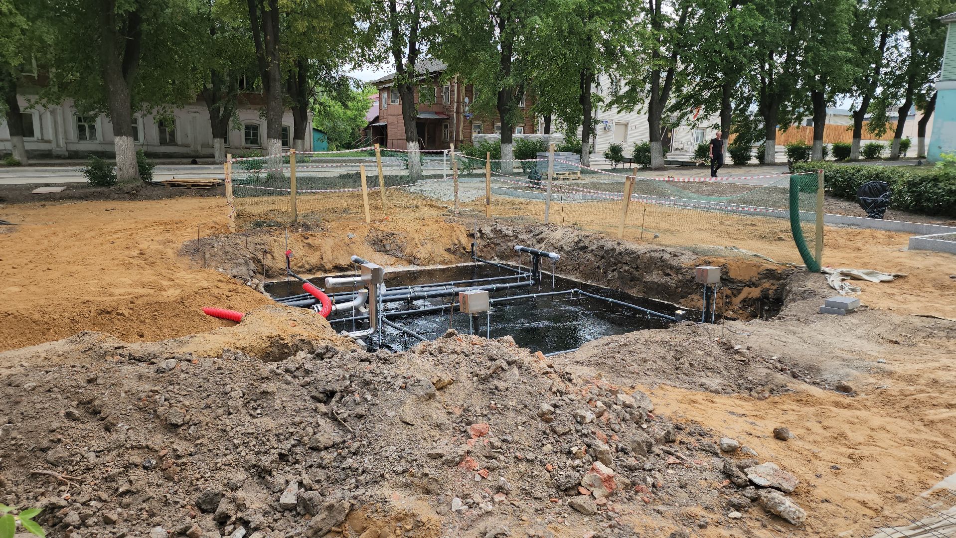 кашира, благоустройство, сквер пушкина, фонтан, комфортная городская среда, историческая часть города,