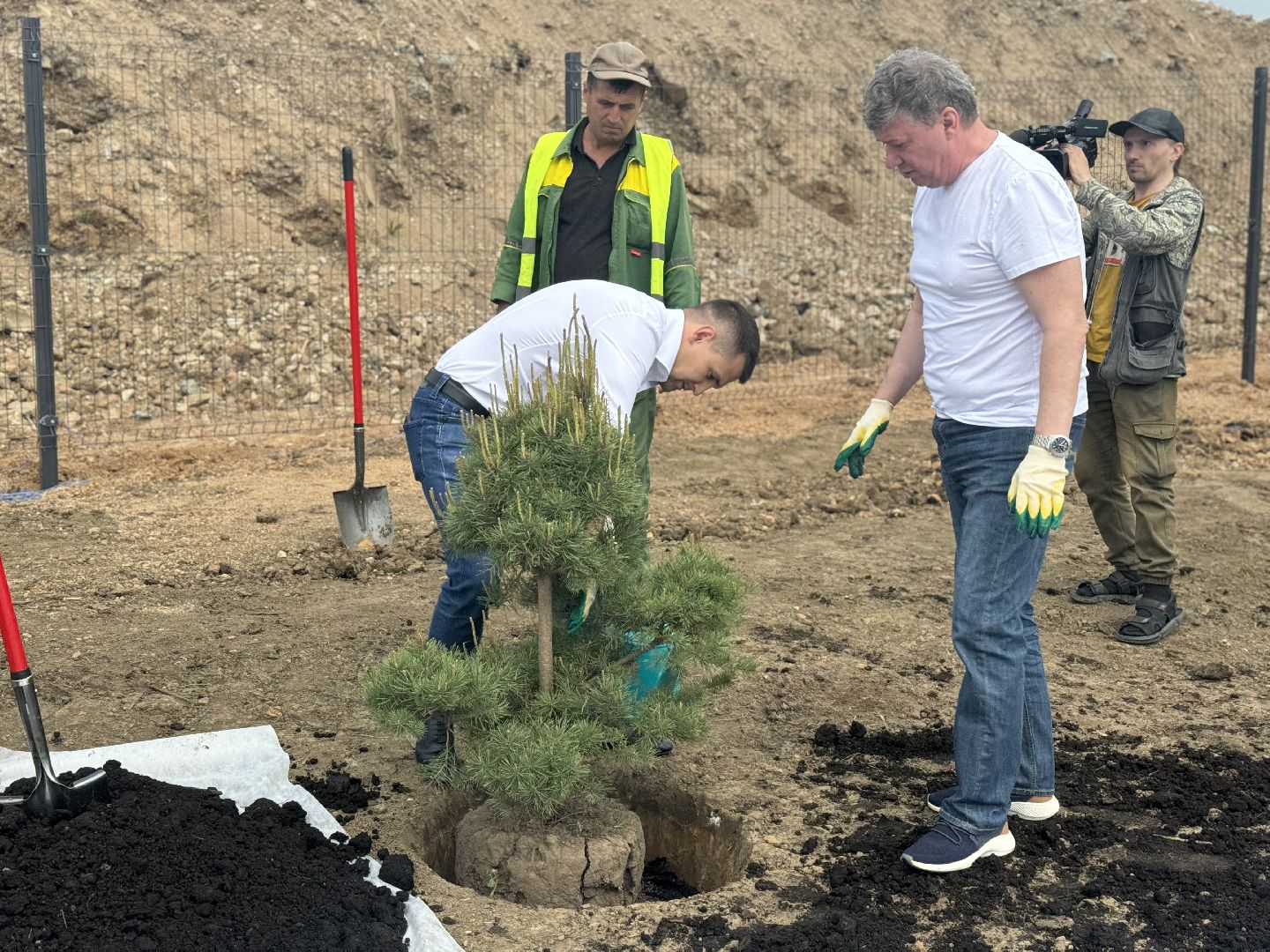высадка деревьев, ленинский городской округ, пожарная часть,