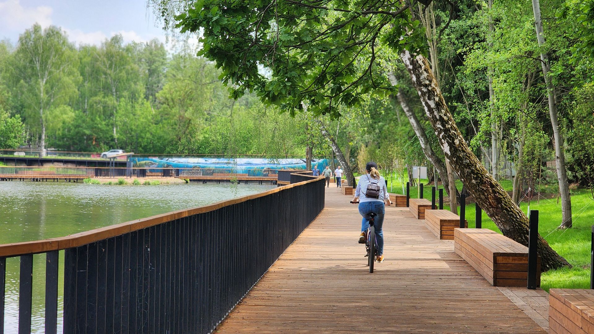 благоустройство, набережная, граффити, лосино-петровский,