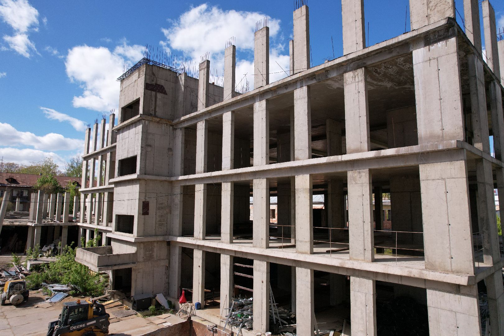 видео с коптера, школа в ЖК Золотые ворота, школа долгострой в королеве,