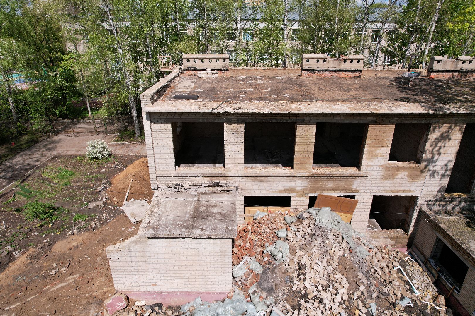 видео с коптера,  детский сад при Лицее  4 в королеве,