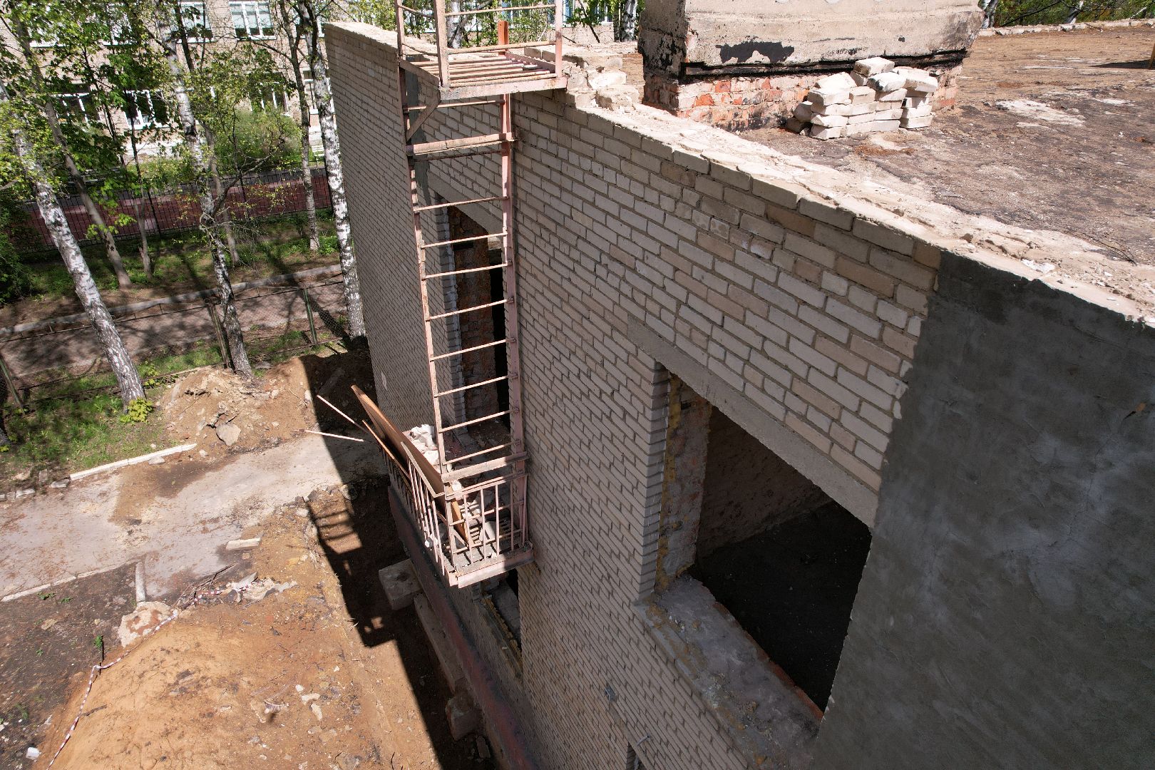 видео с коптера,  детский сад при Лицее  4 в королеве,