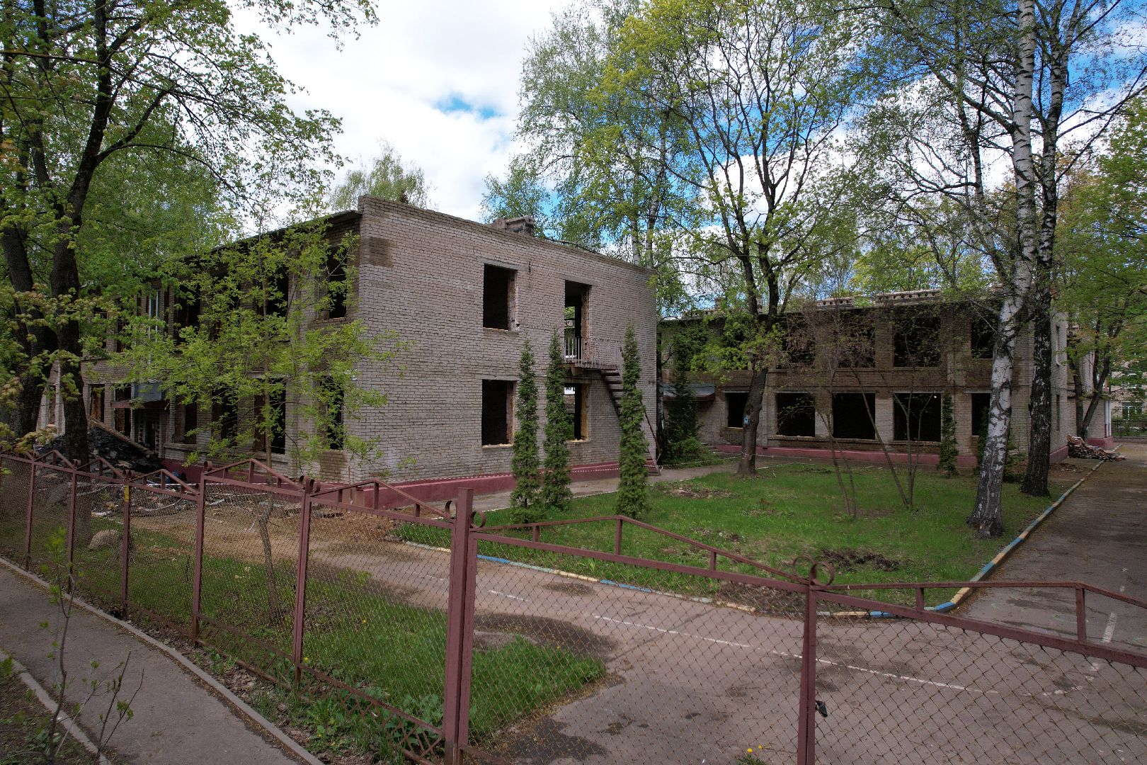 видео с коптера,  детский сад при Лицее  4 в королеве,