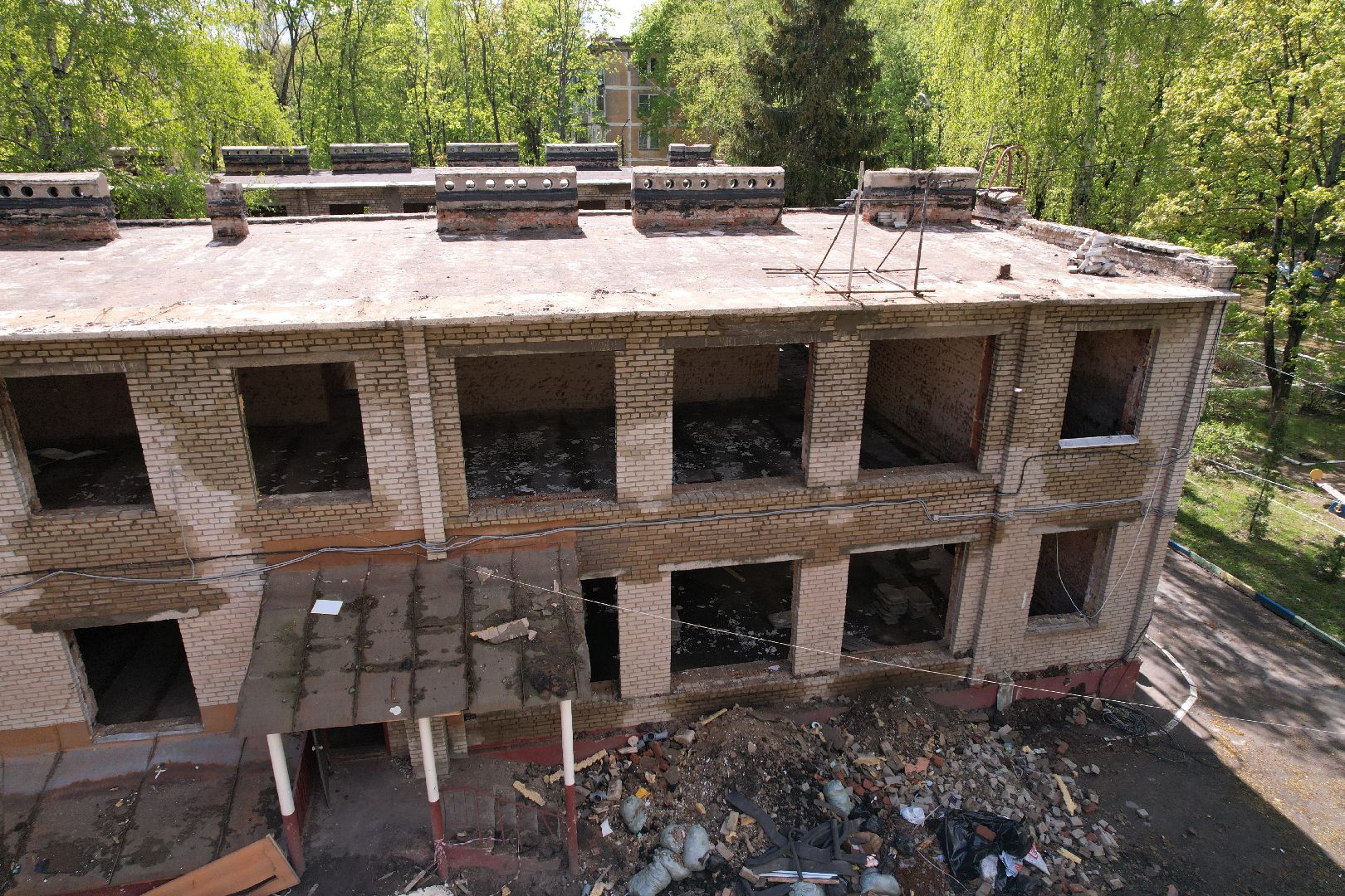 видео с коптера,  детский сад при Лицее  4 в королеве,