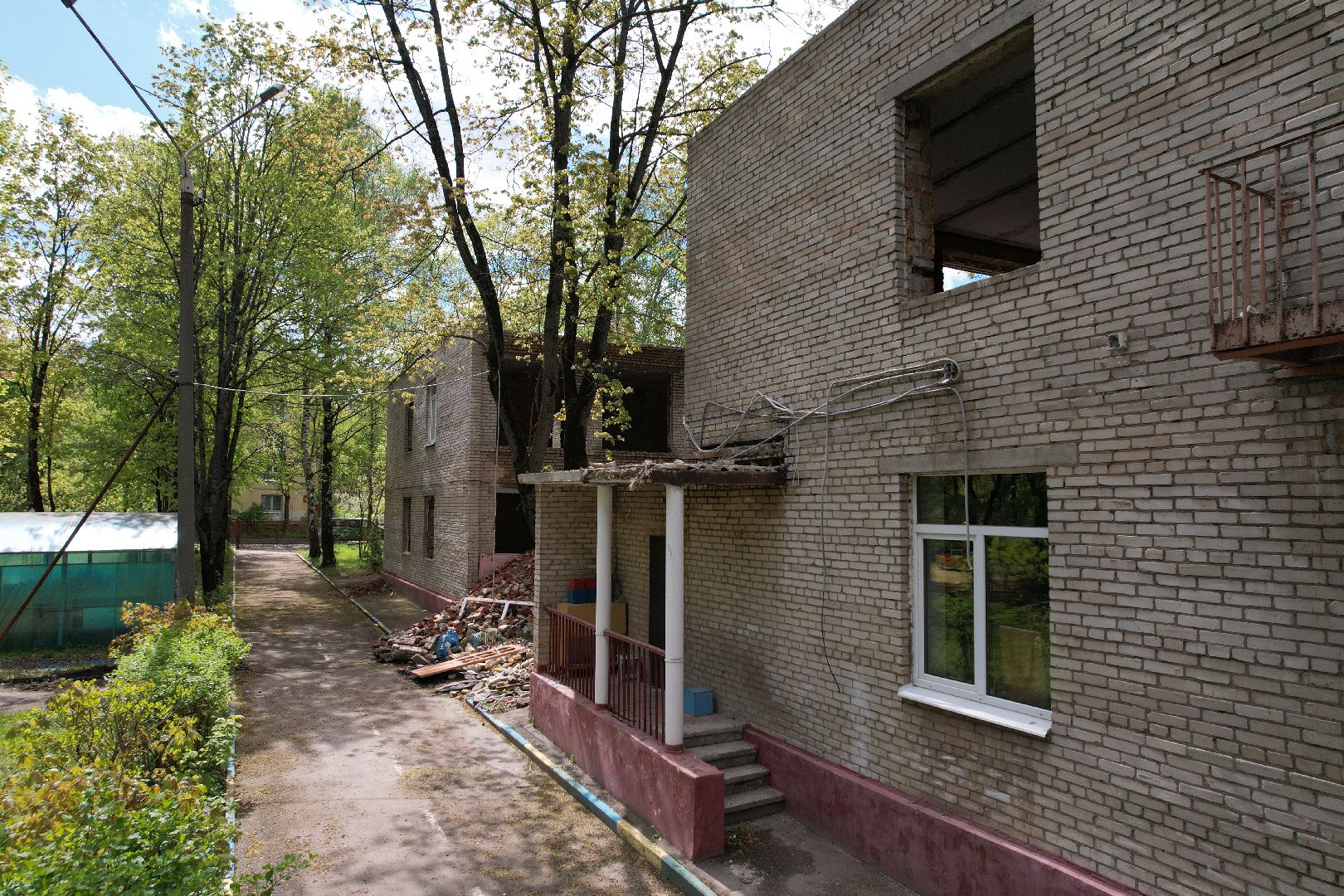 видео с коптера,  детский сад при Лицее  4 в королеве,