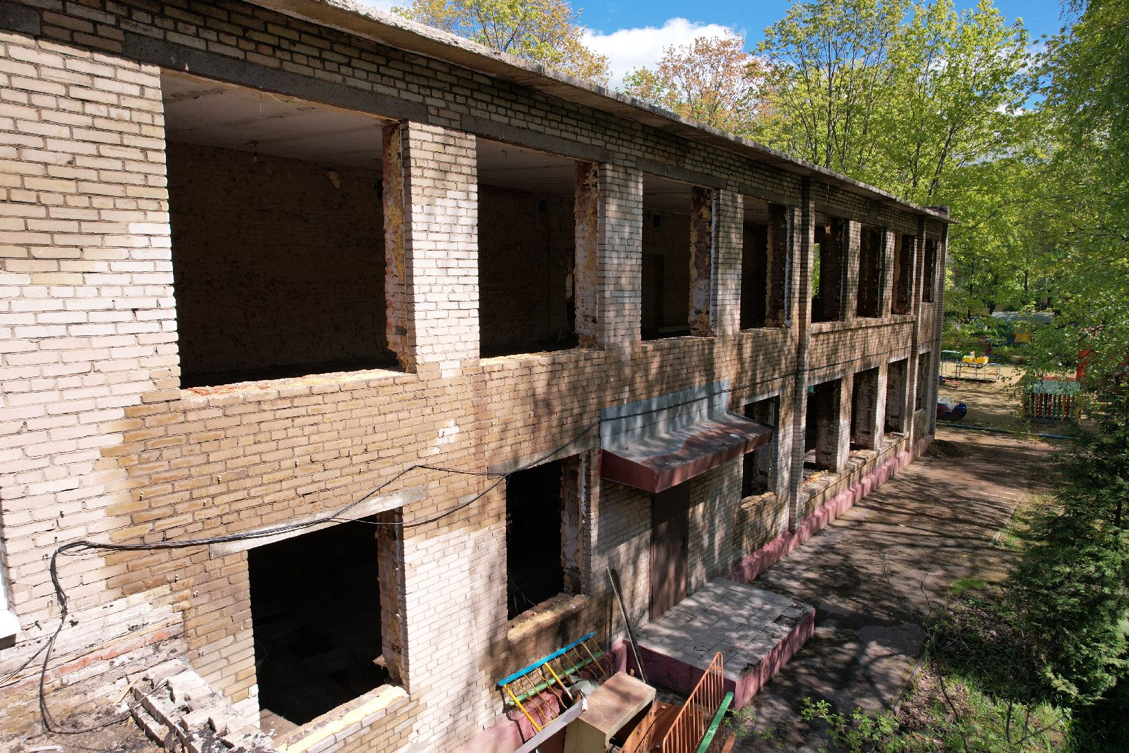 видео с коптера,  детский сад при Лицее  4 в королеве,