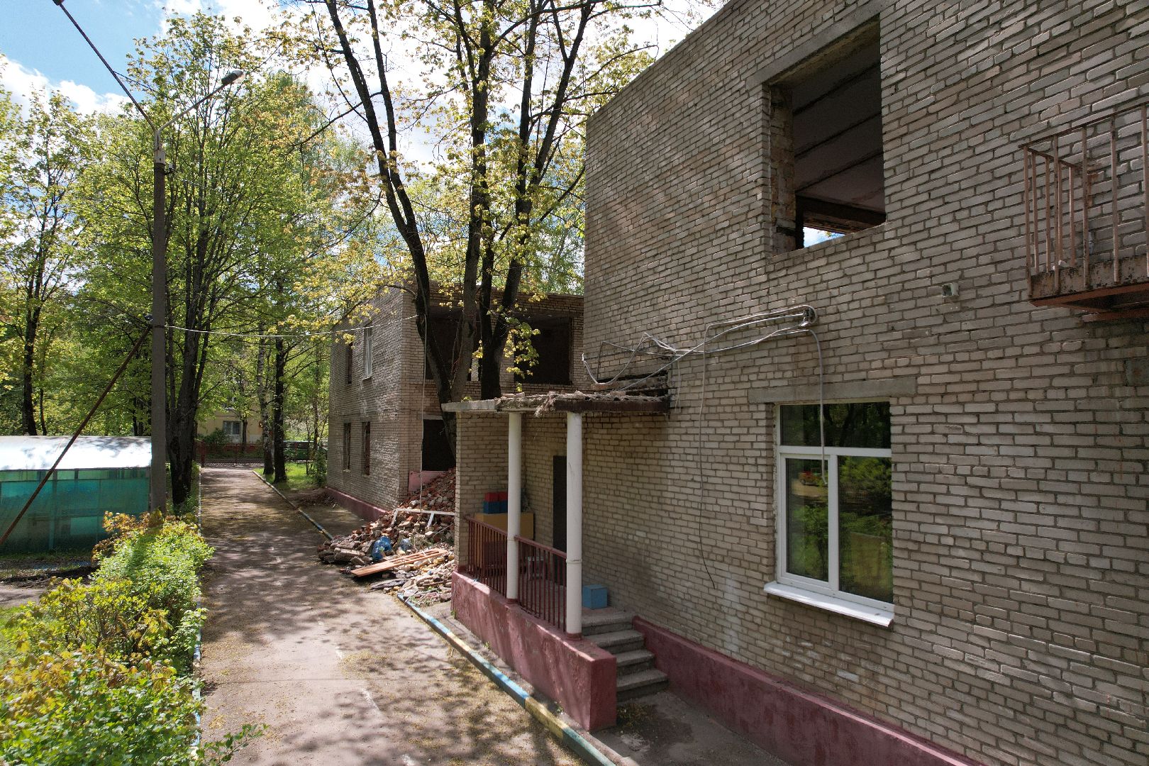 видео с коптера,  детский сад при Лицее  4 в королеве,