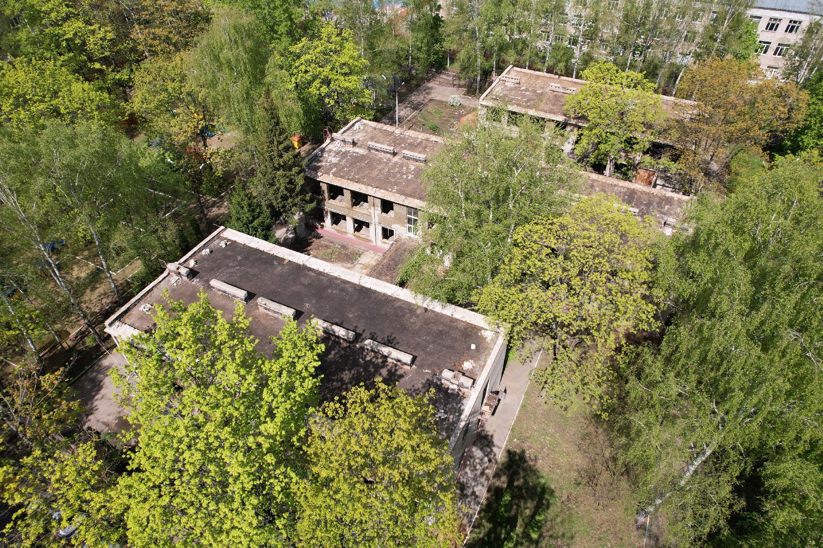 видео с коптера,  детский сад при Лицее  4 в королеве,