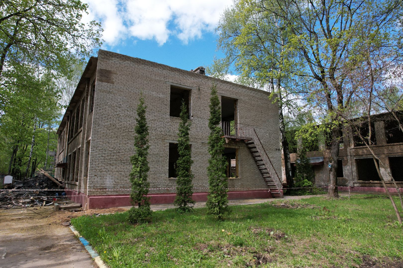 видео с коптера,  детский сад при Лицее  4 в королеве,