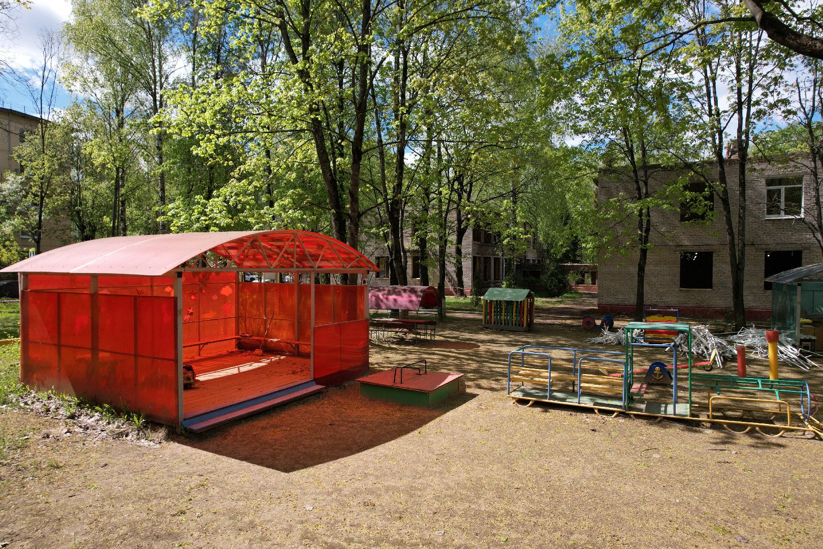 видео с коптера,  детский сад при Лицее  4 в королеве,