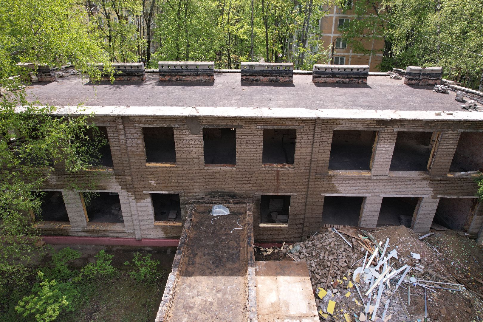 видео с коптера,  детский сад при Лицее  4 в королеве,