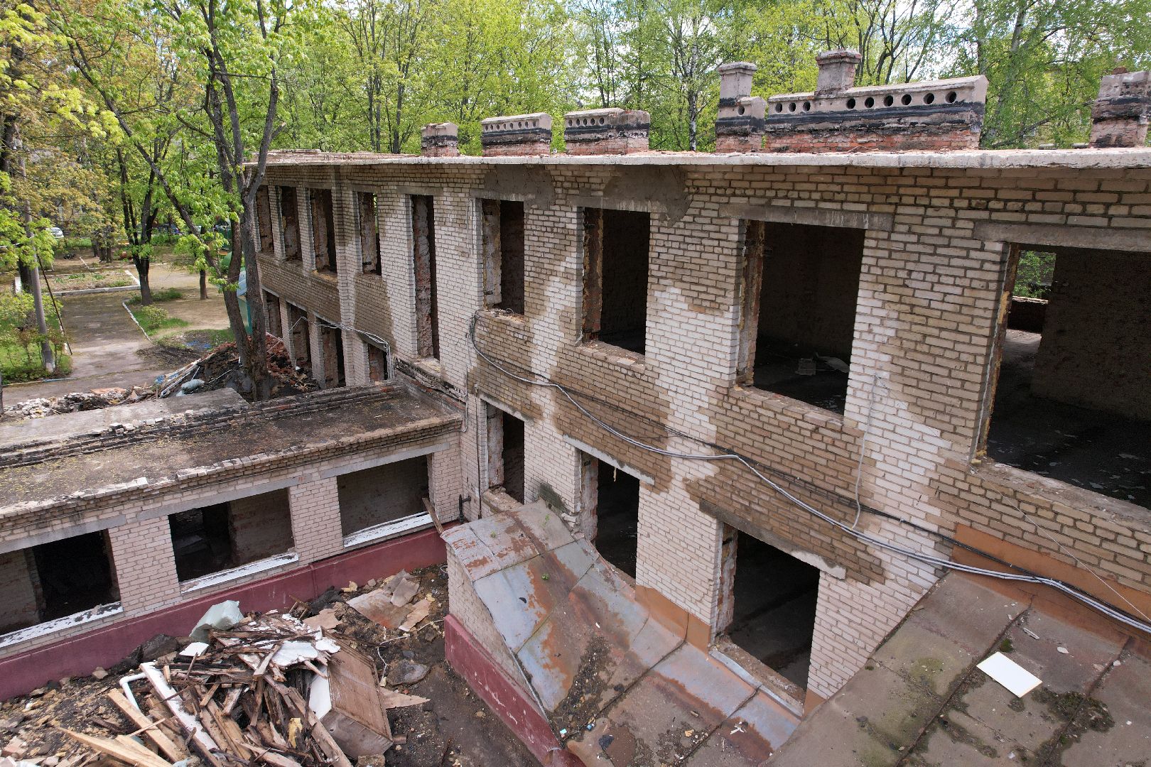 видео с коптера,  детский сад при Лицее  4 в королеве,