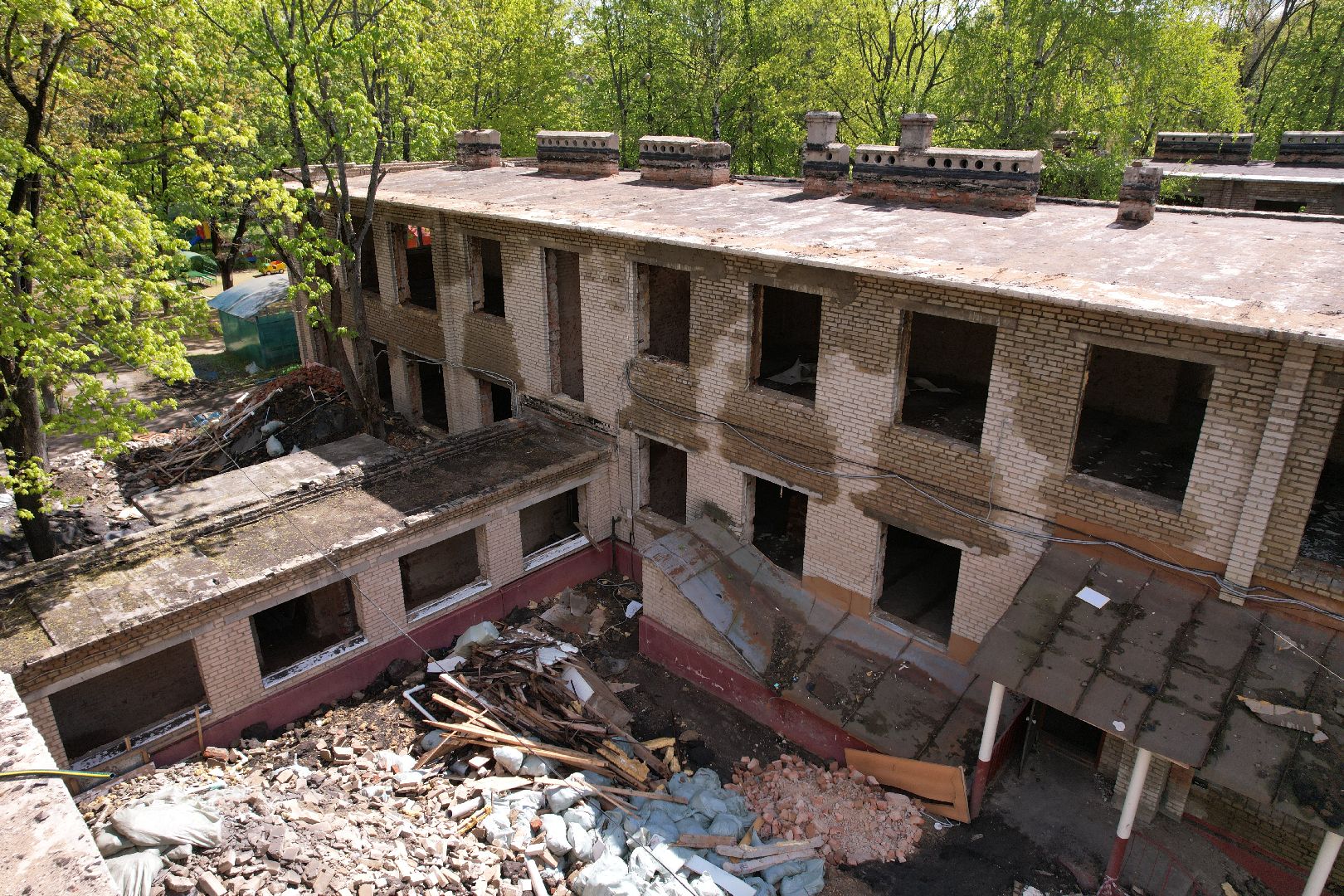 видео с коптера,  детский сад при Лицее  4 в королеве,