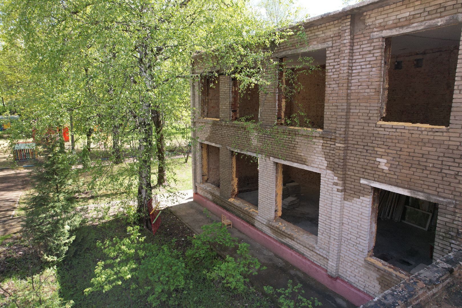 видео с коптера,  детский сад при Лицее  4 в королеве,